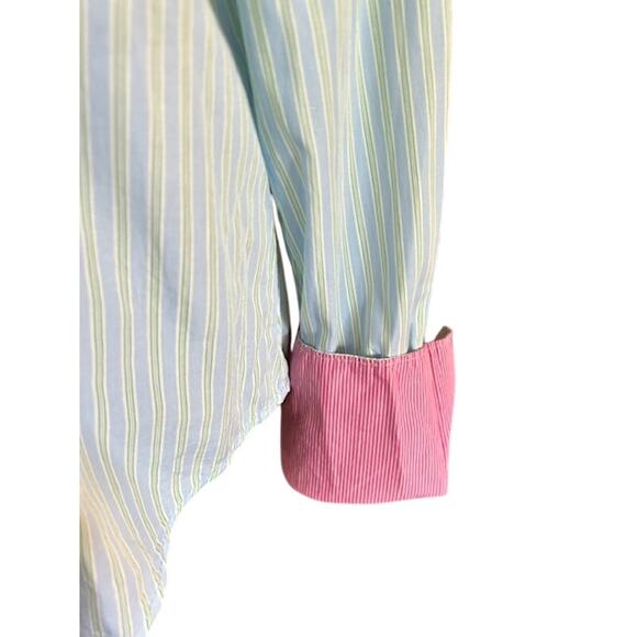 Express Design Studio Women’s Striped Button-Down Shirt, Size Large - Picture 3 of 7